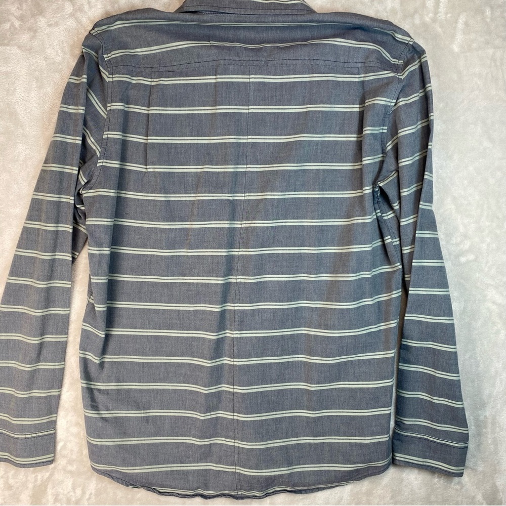 Tavik Mens Shirt Button Up Long Sleeve Striped Modern Beach XL - Picture 2 of 10